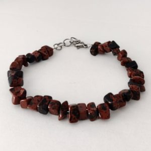 Pulsera Obsidiana Caoba