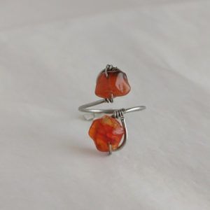 Anillo regulable Cornalina