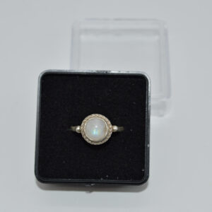 Anillo Adularia / Piedra de la Luna (Plata 925)