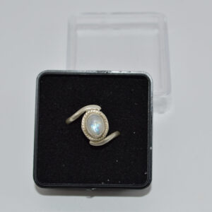 Anillo Adularia / Piedra de la Luna (Plata 925)