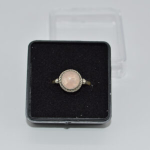 Anillo Cuarzo Rosa (Plata 925)