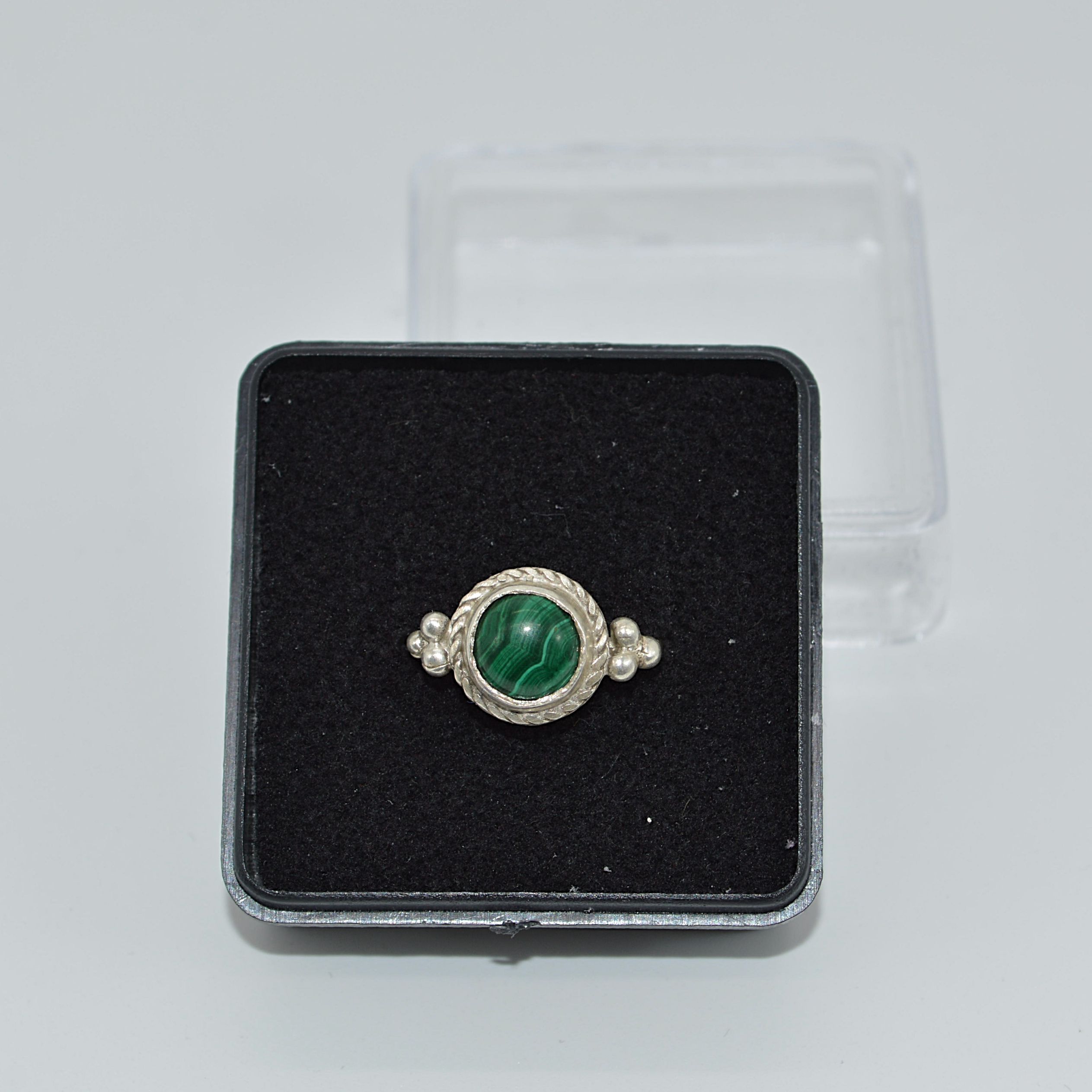 Anillo Malaquita (Plata 925)