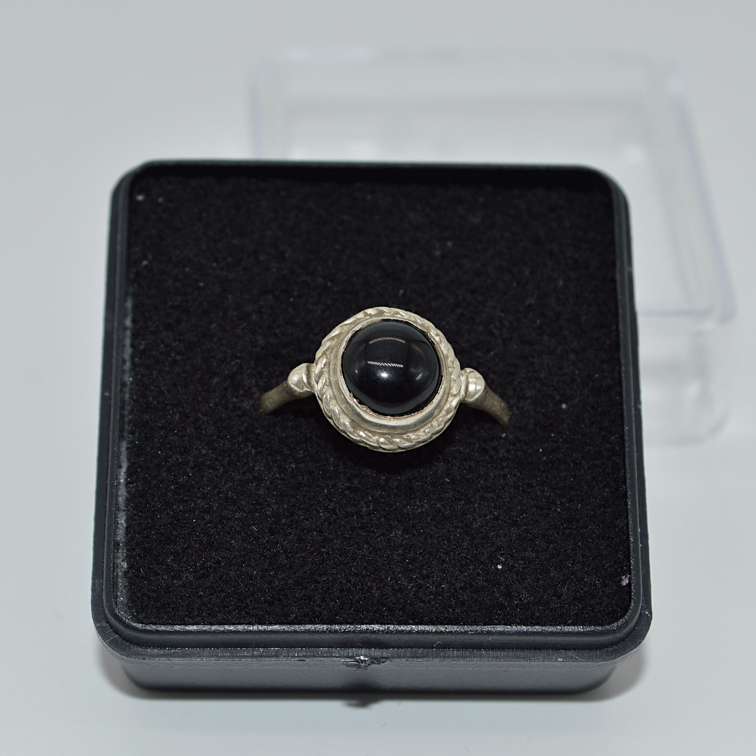 Anillo Ónix Negro (Plata 925)