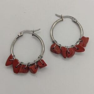 Aros Jaspe Rojo