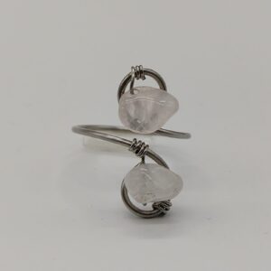 Anillo regulable Cuarzo Rosa