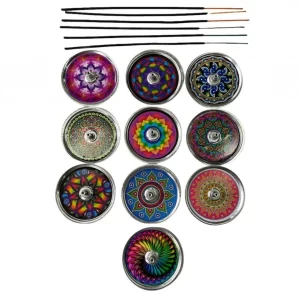 Porta Sahumerio Mandala Colores