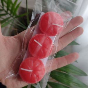 Pack velas rojas X3