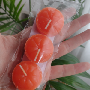 Pack velas naranjas X3