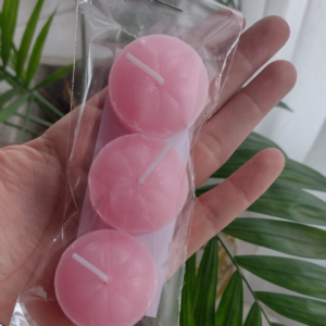 Pack velas rosas X3