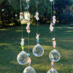 Atrapasol de Protección con Ojo Turco y Piedras Energéticas