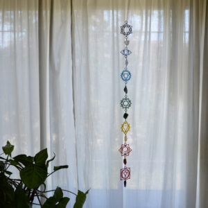 Colgante Armonizador 7 Chakras con piedras semipreciosas naturales